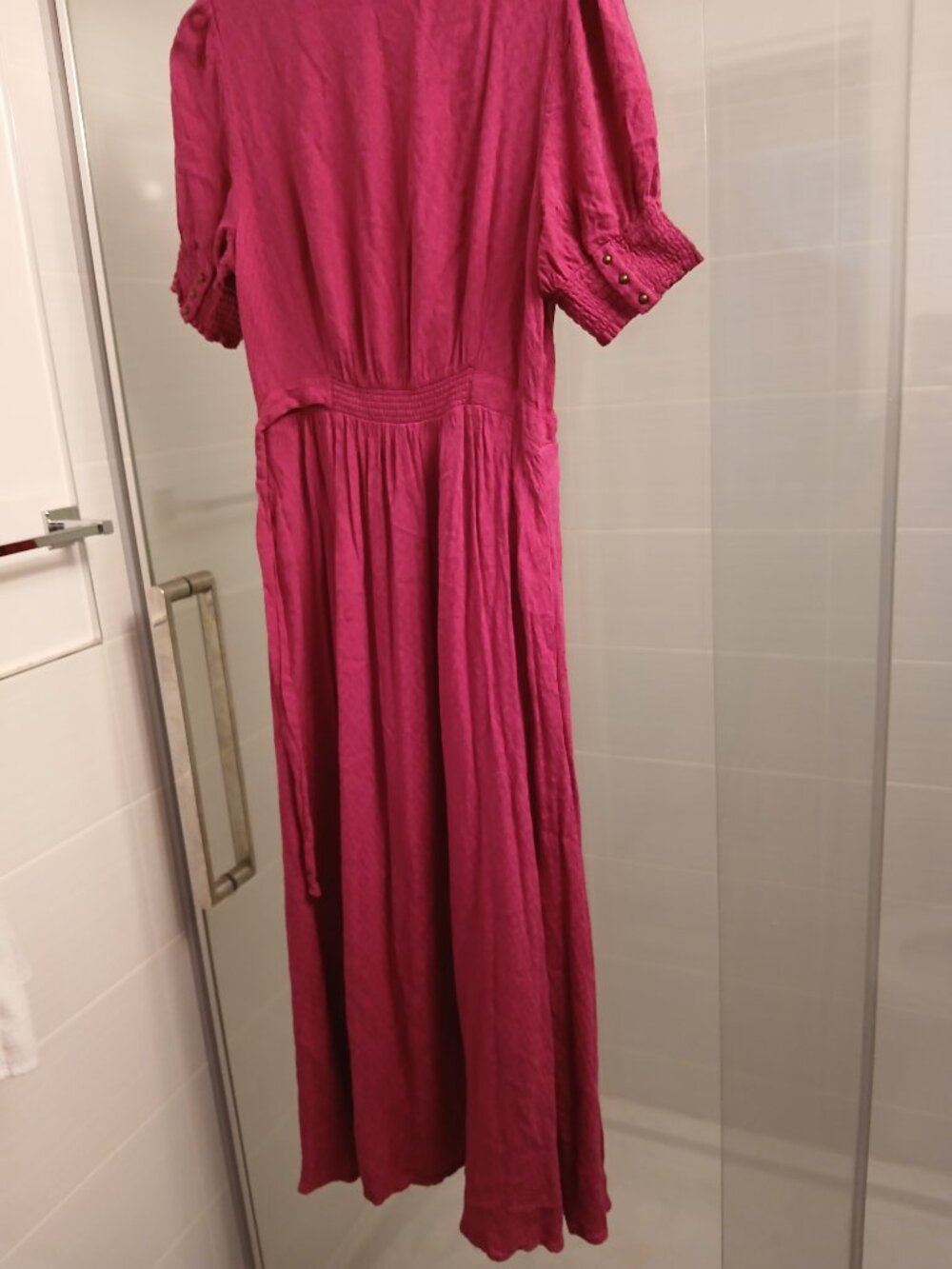 Anthropologie MAEVE Raspberry Bohemian Maxi Dress - Picture 8 of 13